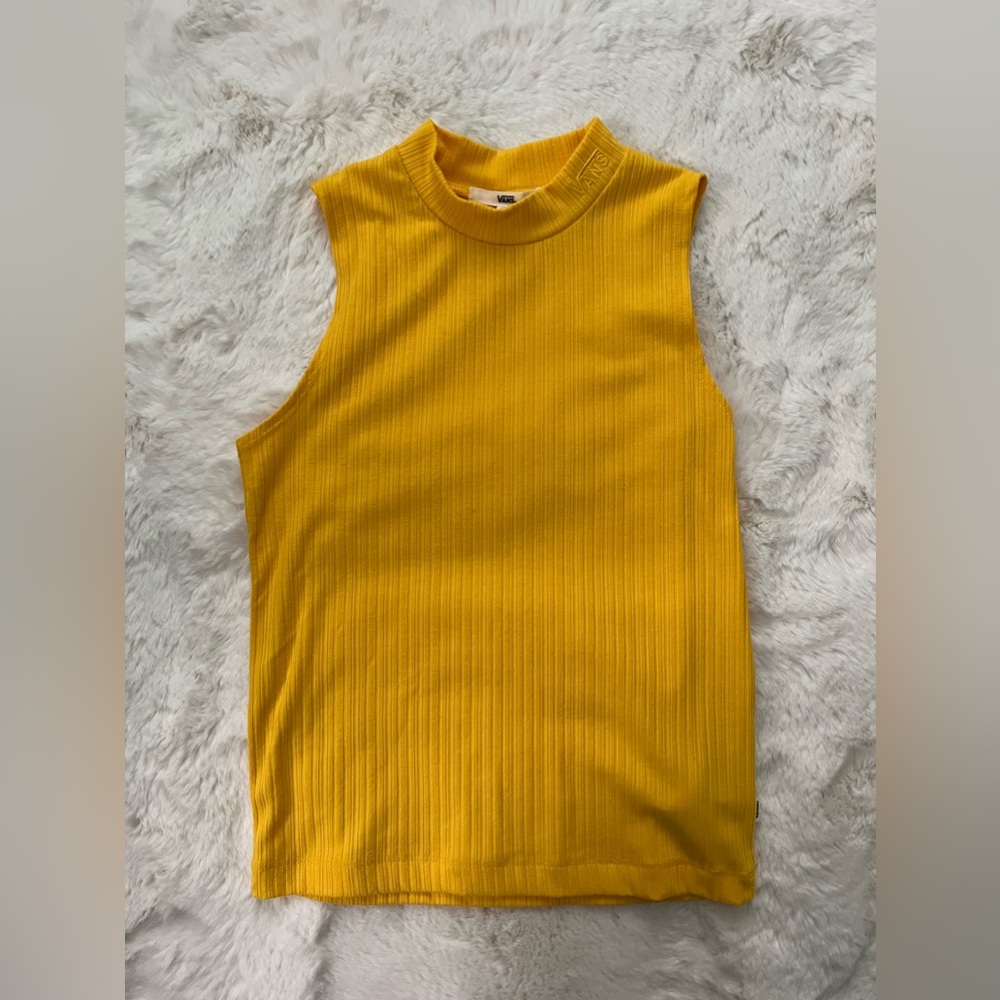 Vans high neck tan top Women’s XS